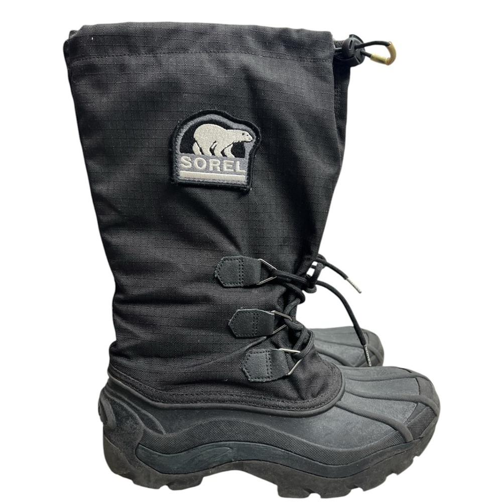 Sorel Glacier black insulated tall winter snow boots 7 250cm